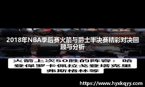2018年NBA季后赛火箭与爵士半决赛精彩对决回顾与分析